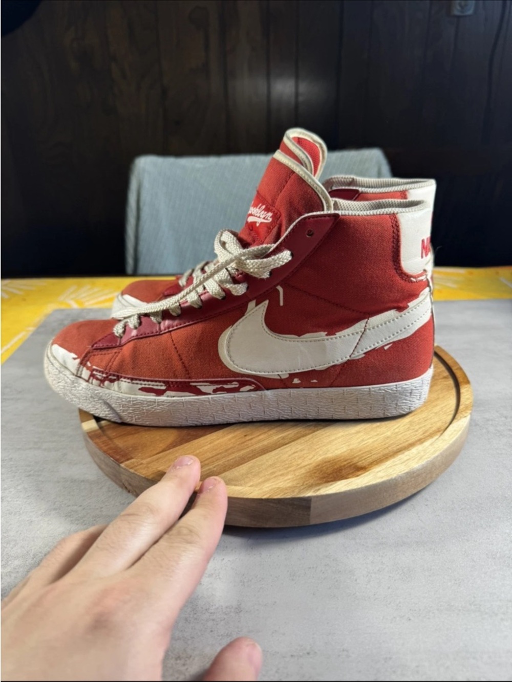 Nike Blazer High Brooklyn Jackie Robinson Pack Red Men’s Size 9 .5 316664-612